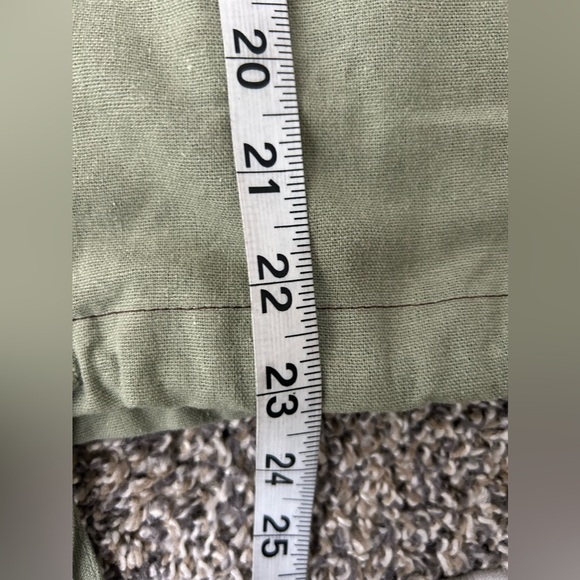 BLU pepper Women's Sage Green Lightweight Linen Blend Jacket size large - Picture 6 of 8